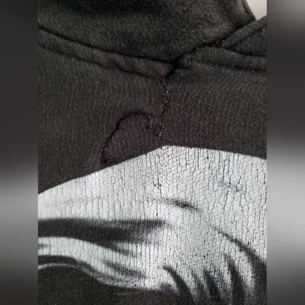 TEN | Marilyn Monroe Skull Pullover Hoodie sz S [flaw] - Picture 3 of 8